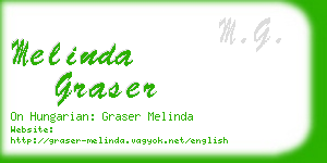 melinda graser business card